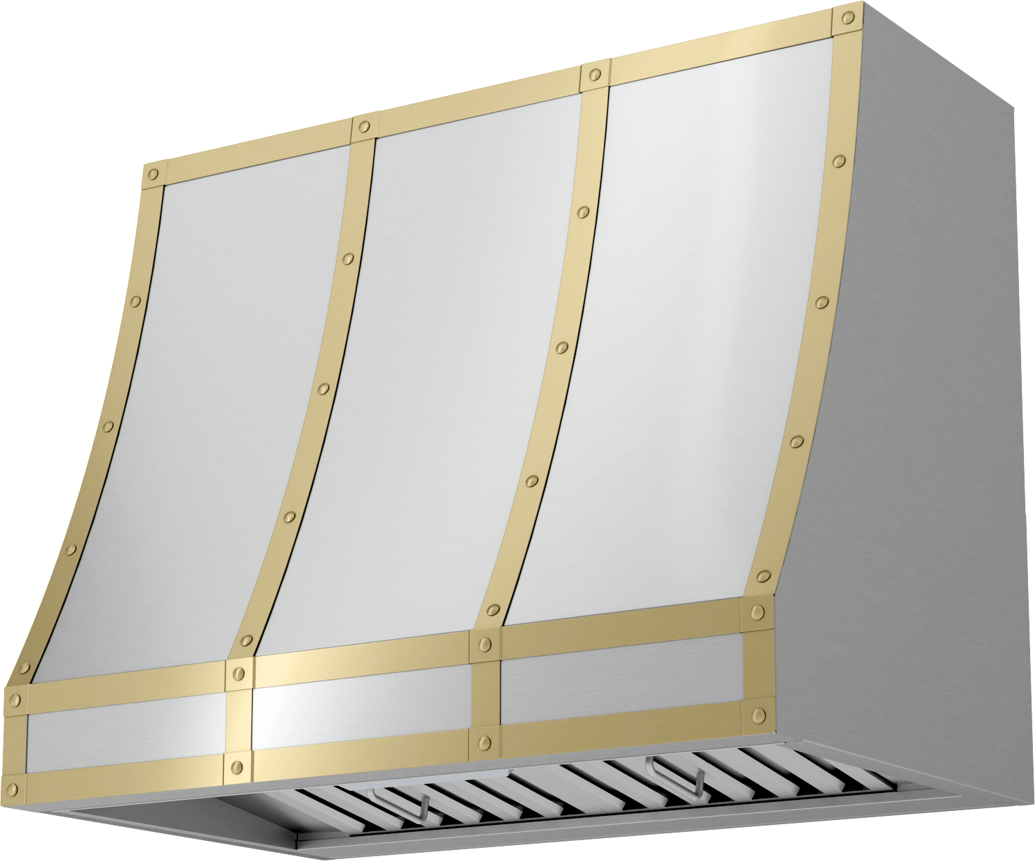 Zephyr BKFT36ASG Forte Hood Banding Kit, 36In, Satin Gold