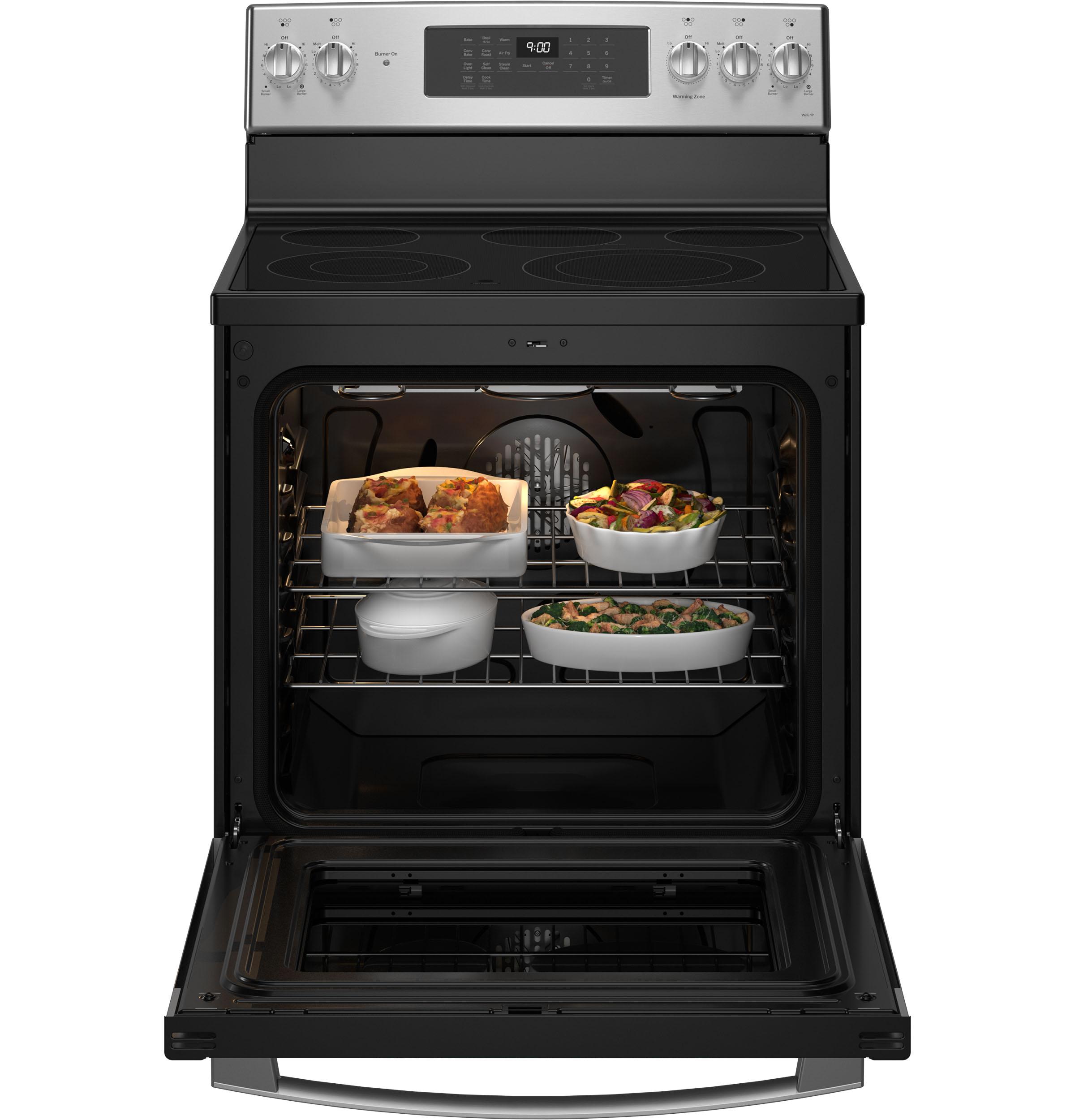 Ge Appliances PB900YVFS Ge Profile™ 30" Smart Free-Standing Electric Convection Fingerprint Resistant Range With No Preheat Air Fry