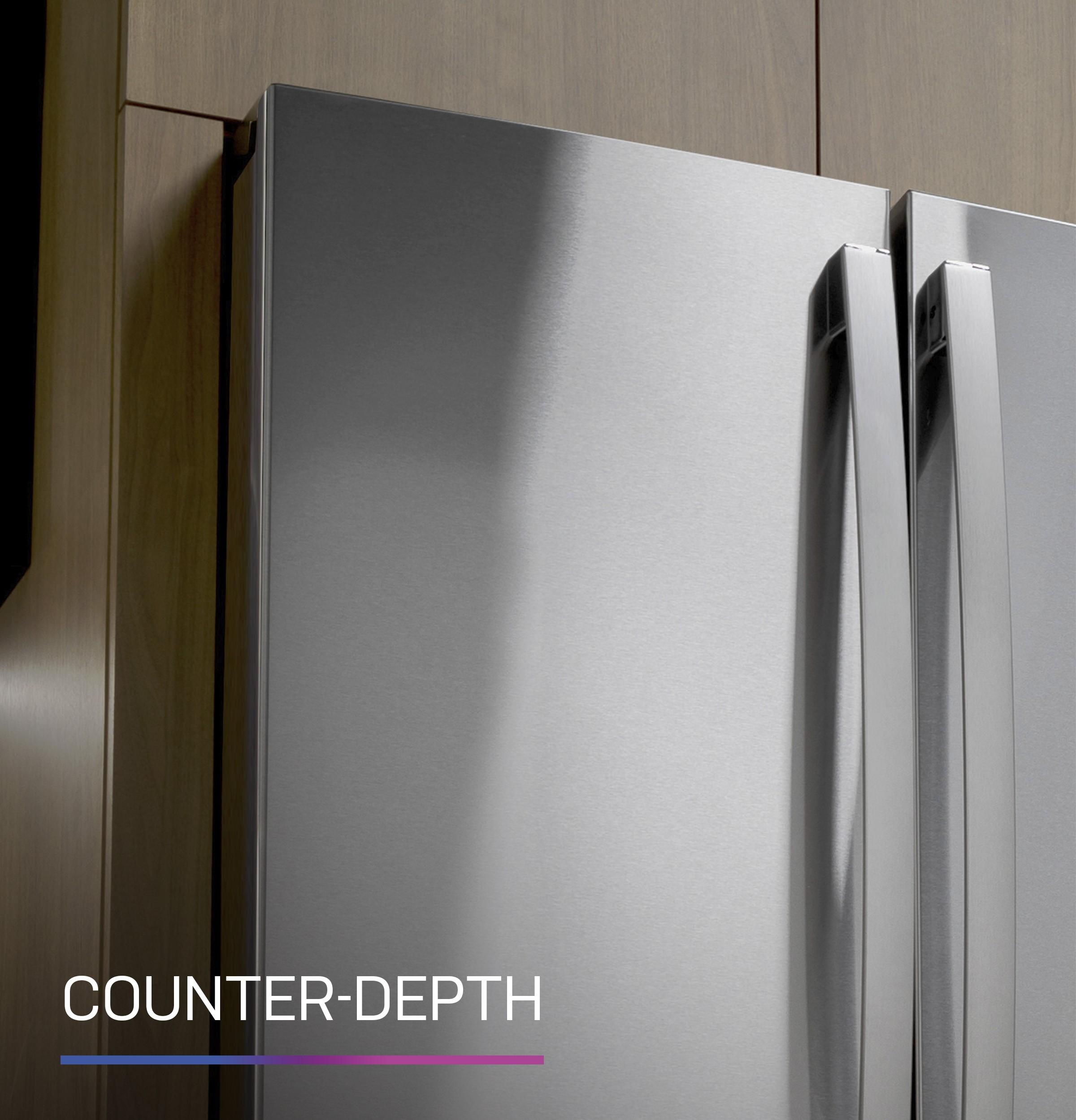 Ge Appliances PXD22BYPFS Ge Profile™ 22.4 Cu. Ft. Smart Counter-Depth Fingerprint Resistant 4-Door French-Door Refrigerator With Door In Door