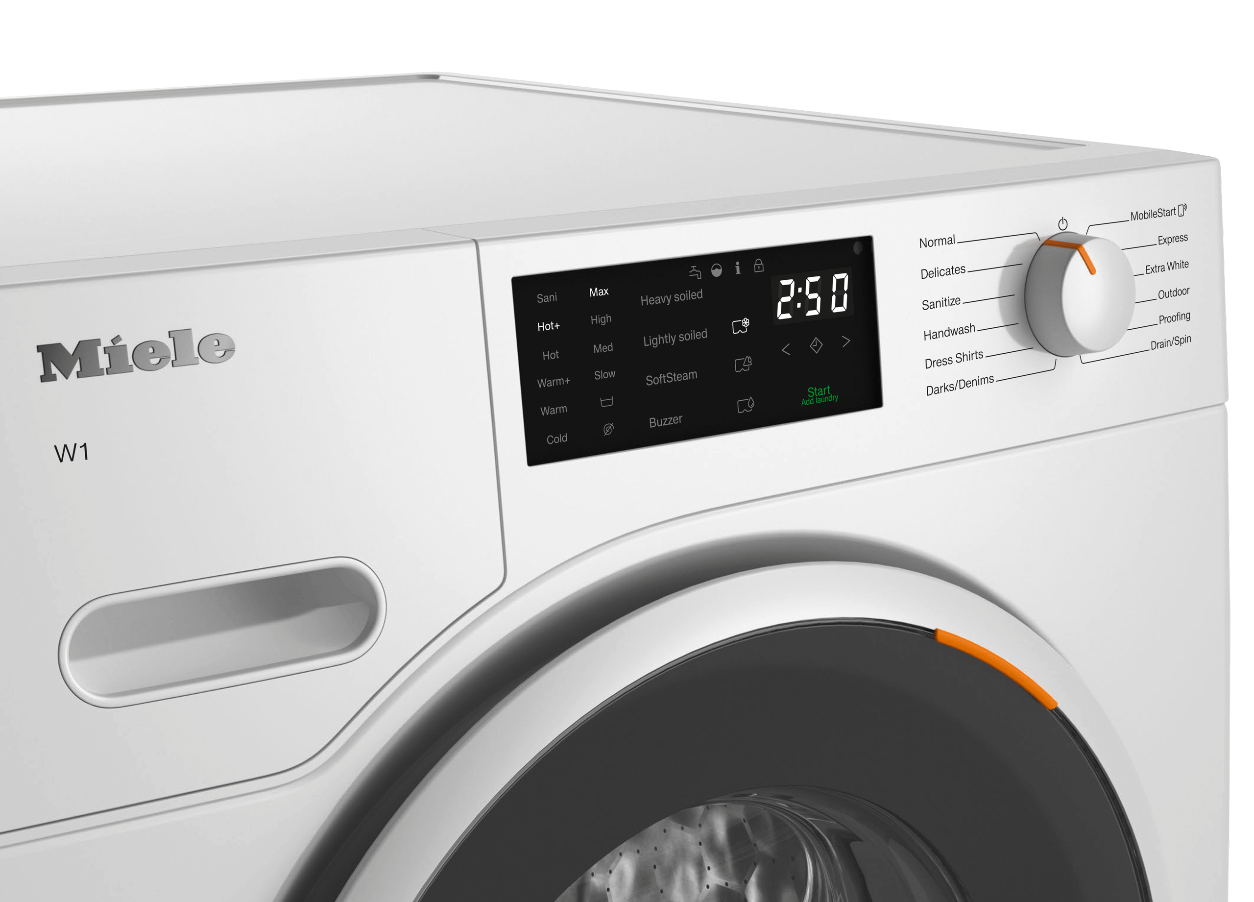 Miele WWD160WCS Wwd160 Wcs Lotus White - W1 Front-Loading Washing Machine: 8 Kg 1600 Rpm Pre-Ironing Miele@Home Capdosing Honeycomb Drum