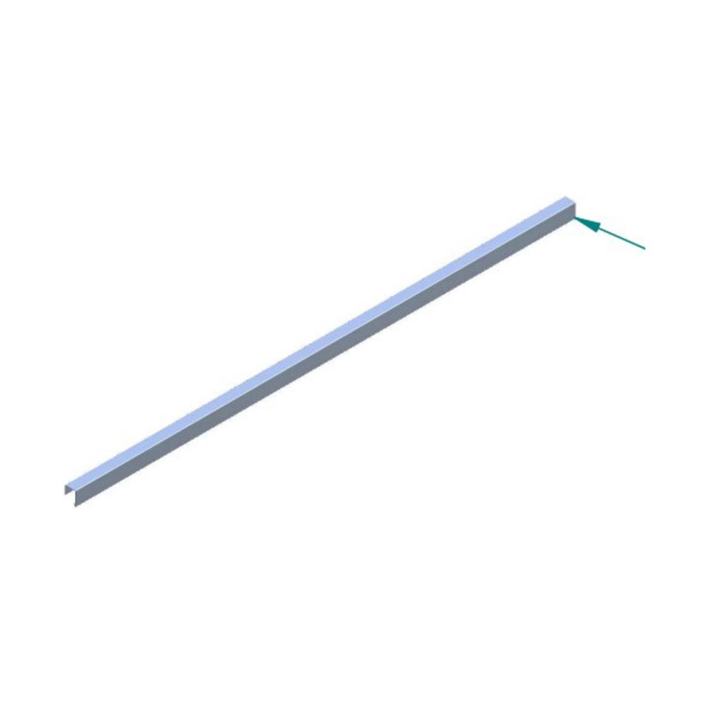 Ilve S1500908 Ilve Parts S/150/09/08 Warming Food Drawer Handle For Pd100, Stainless Steel