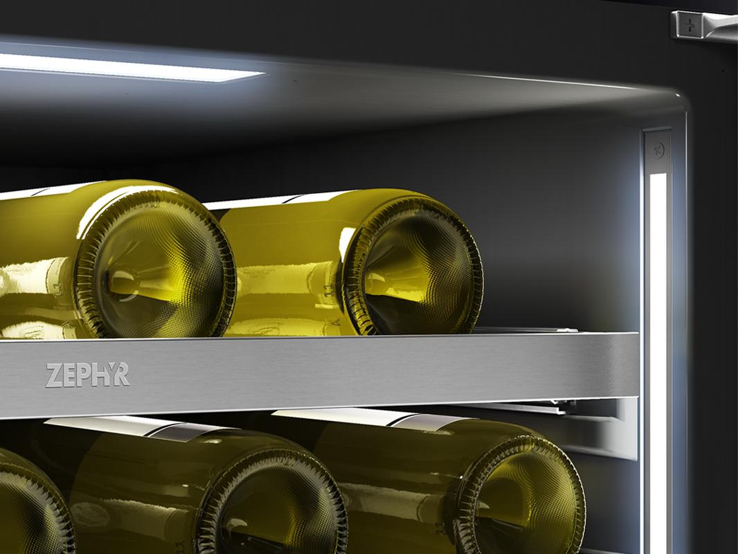 Zephyr PRW24F02CG 24" Full Size Dual Zone Wine Cooler