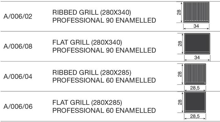 Ilve A00608 Large Flat Cast Iron Steak Grill Pan