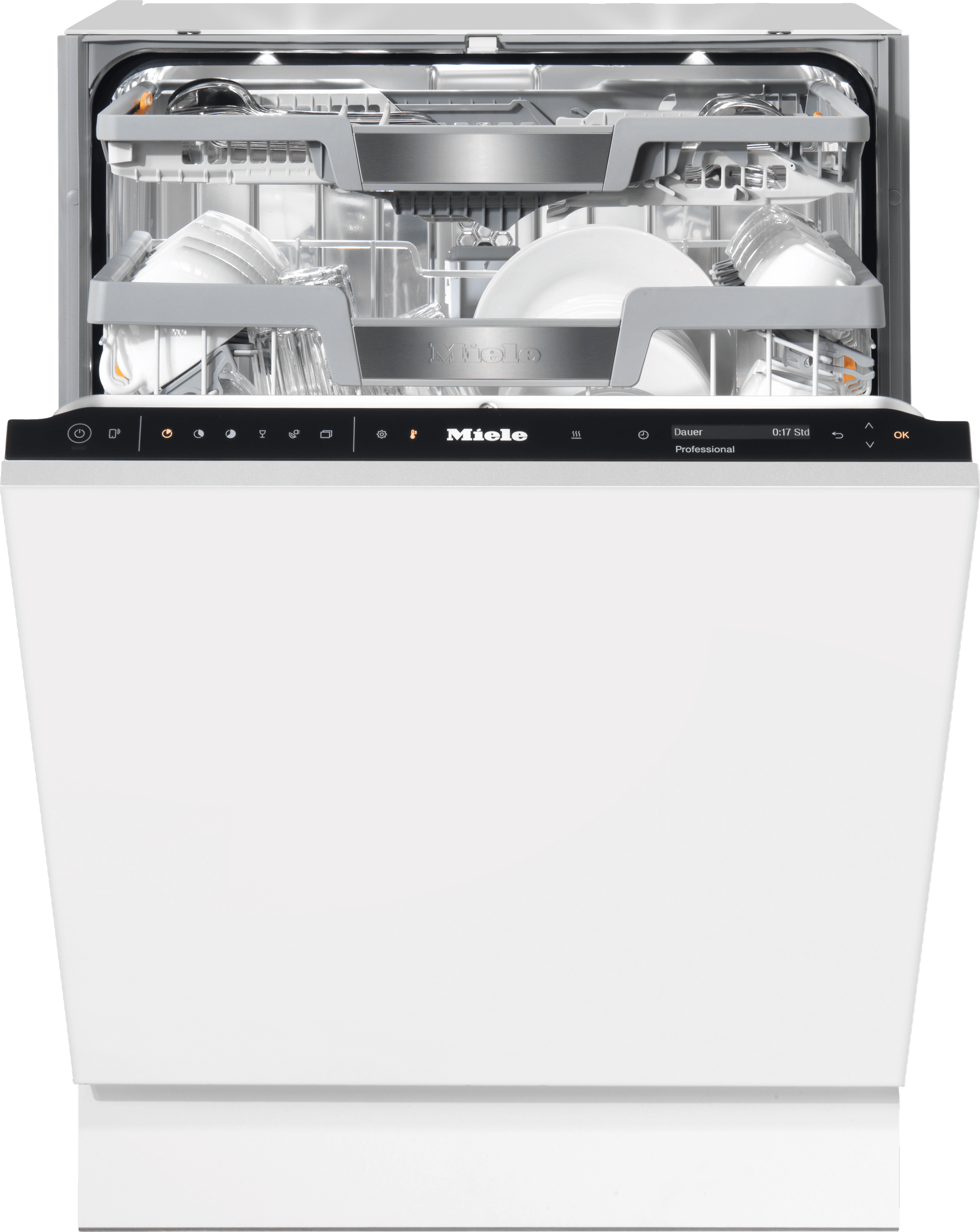 Miele PFD104SCVIXXLWITHOUTFRONT11605450 Pfd 104 Scvi Xxl - Fully Integrated Full-Sizedishwasher With 3D Multiflex Cutlery Tray For Large Loads Of Dishware In Households, Offices And Utility Areas.