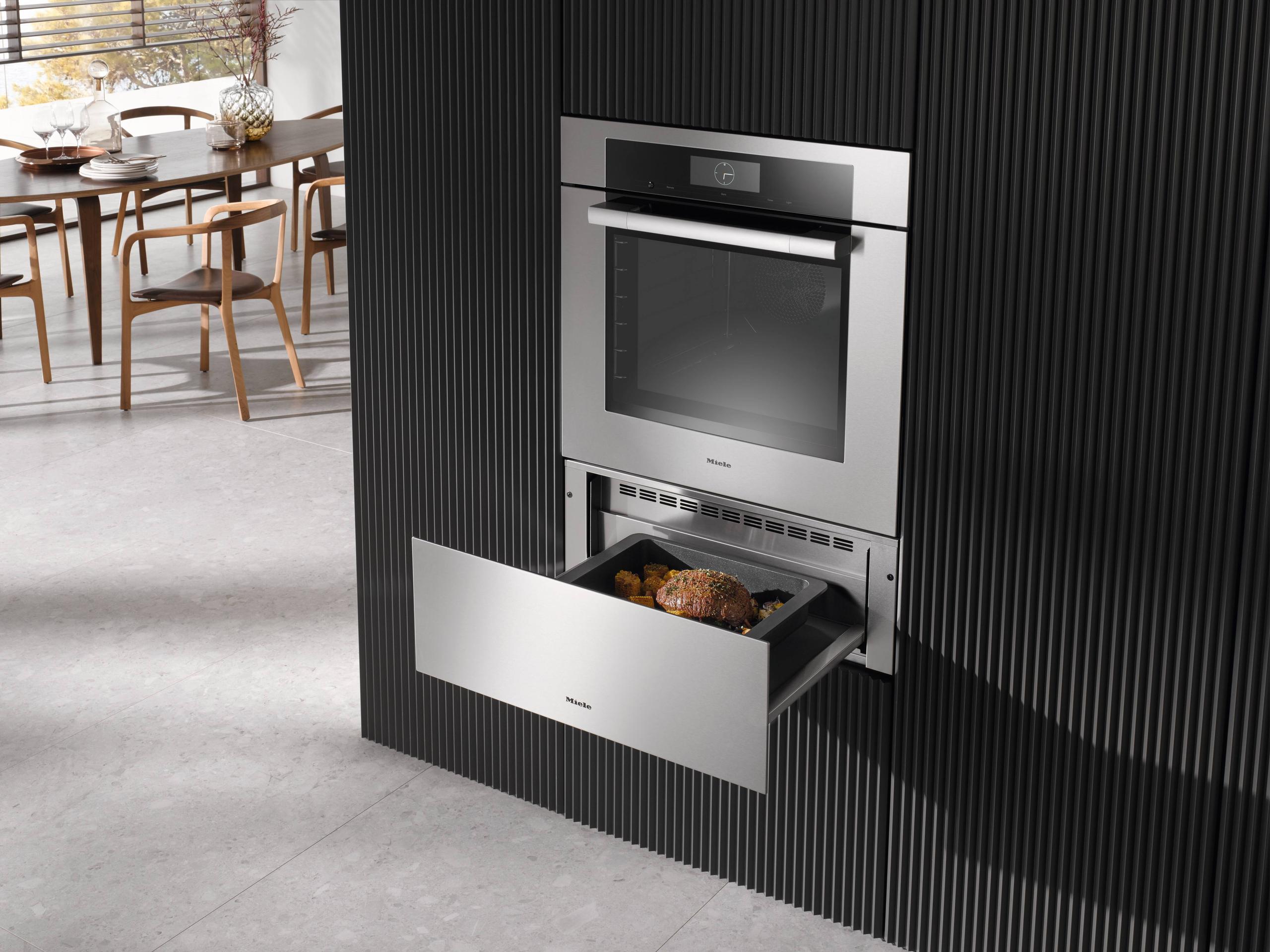 Miele ESW7580CTS Esw 7580 - Handleless Gourmet Warming Drawer, 30-" Width And 10 13/16" Height For Preheating Dishware, Keeping Food Warm, And Slow Roasting.