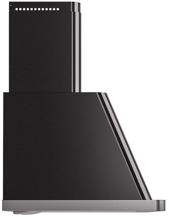 Ilve UAM120BK Majestic 48 Inch Glossy Black Wall Mount Range Hood