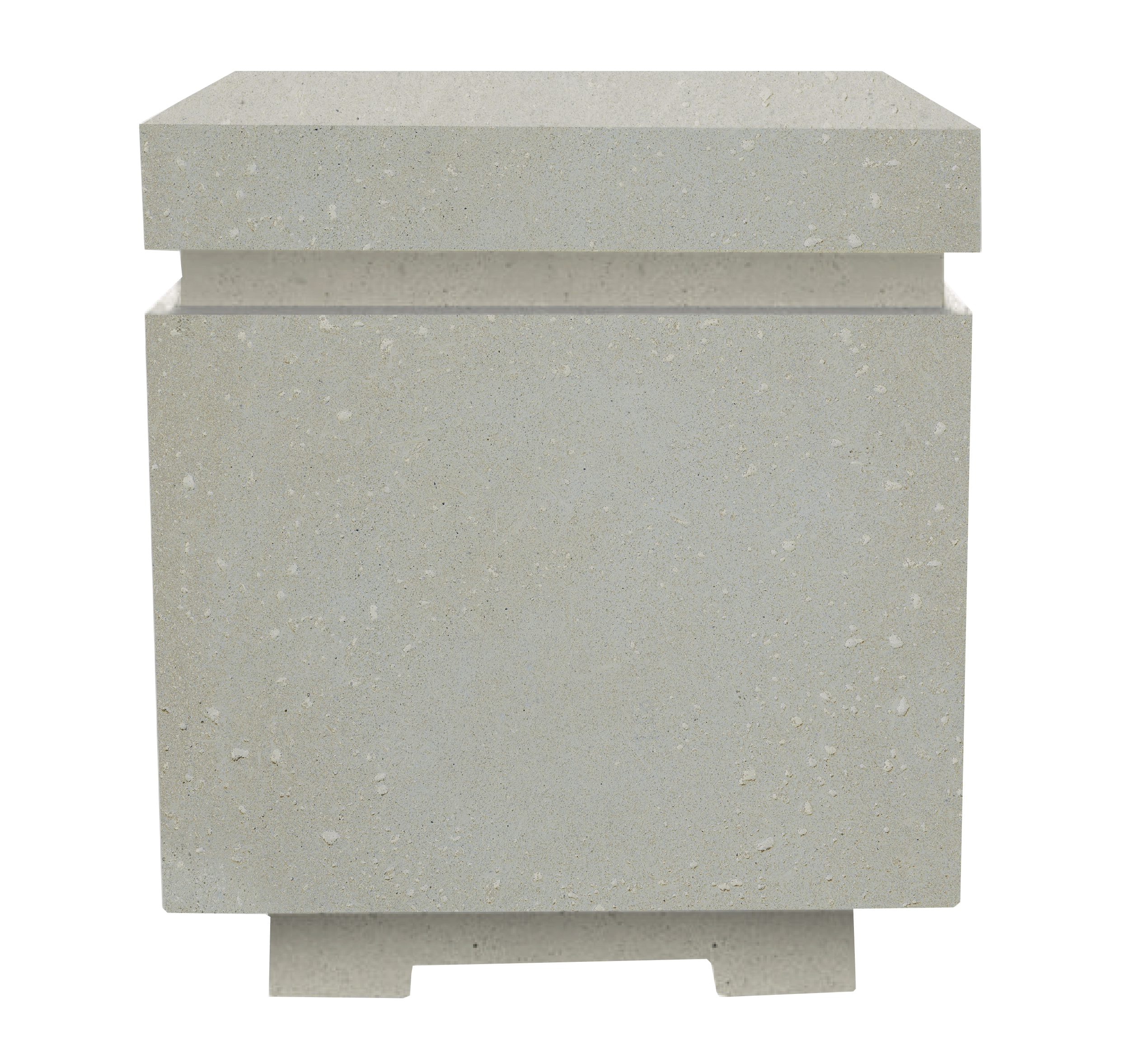 Xo Appliance XOFSQRENC20LS Matching Square Lp Tank Enclosure Gfrc Limestone