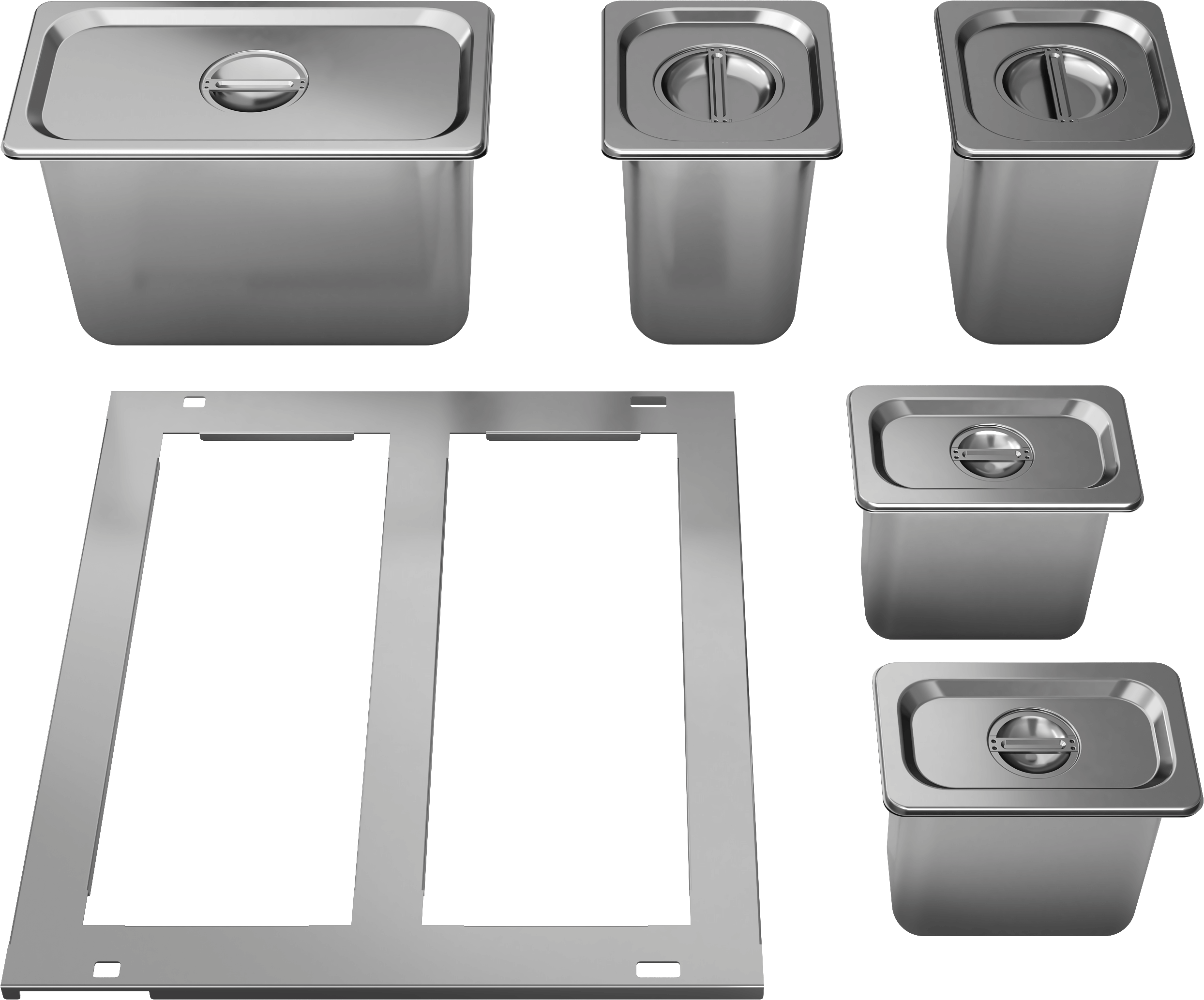 Zephyr DRPAN241S Drawer Pan Kit, 11Pc, Ss, Prrd24