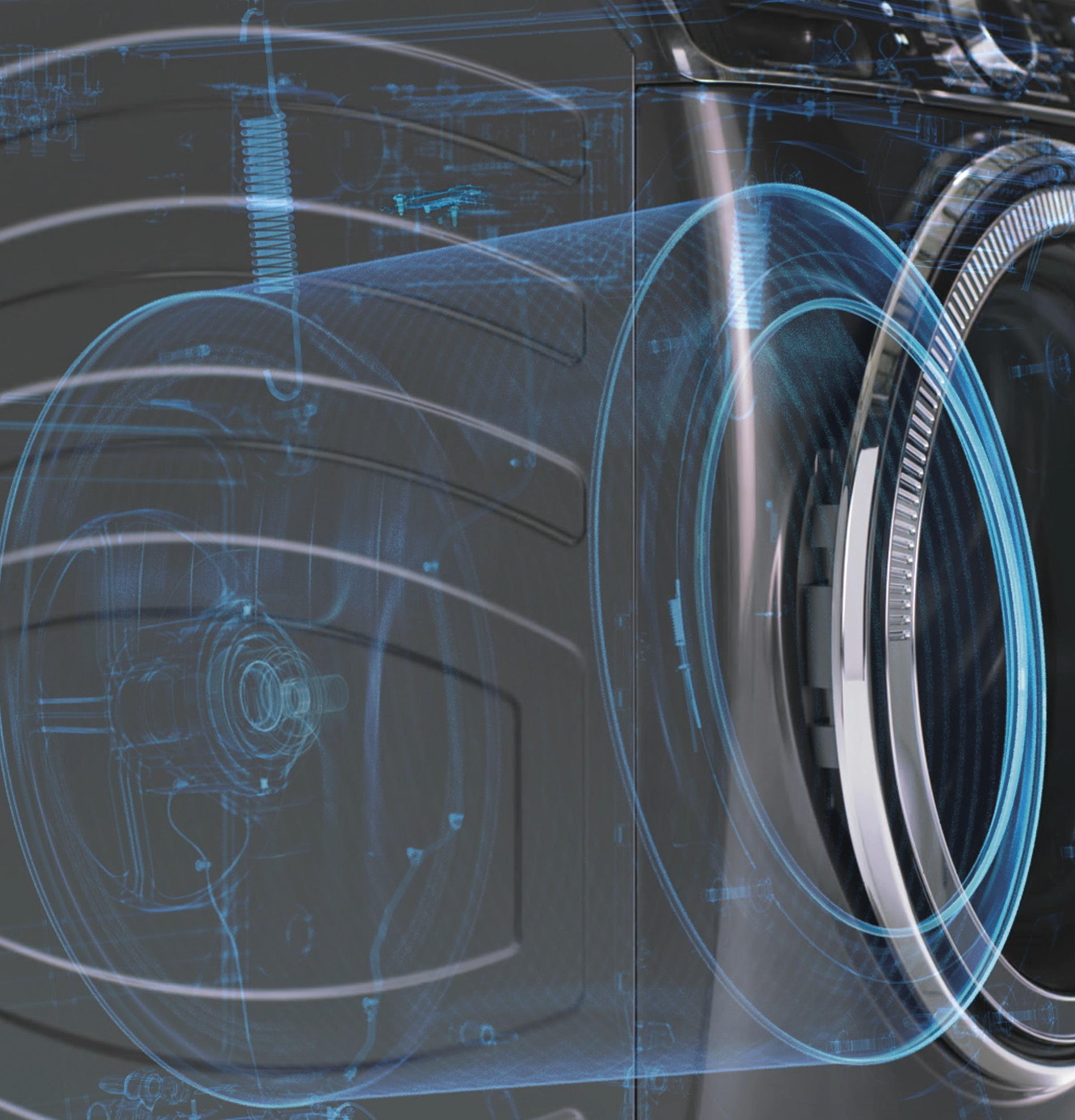Ge Appliances GFW350SSYWW Ge® Energy Star® 4.6 Cu. Ft. Capacity Smart Front Load Washer With Ultrafresh Vent System With Odorblock™