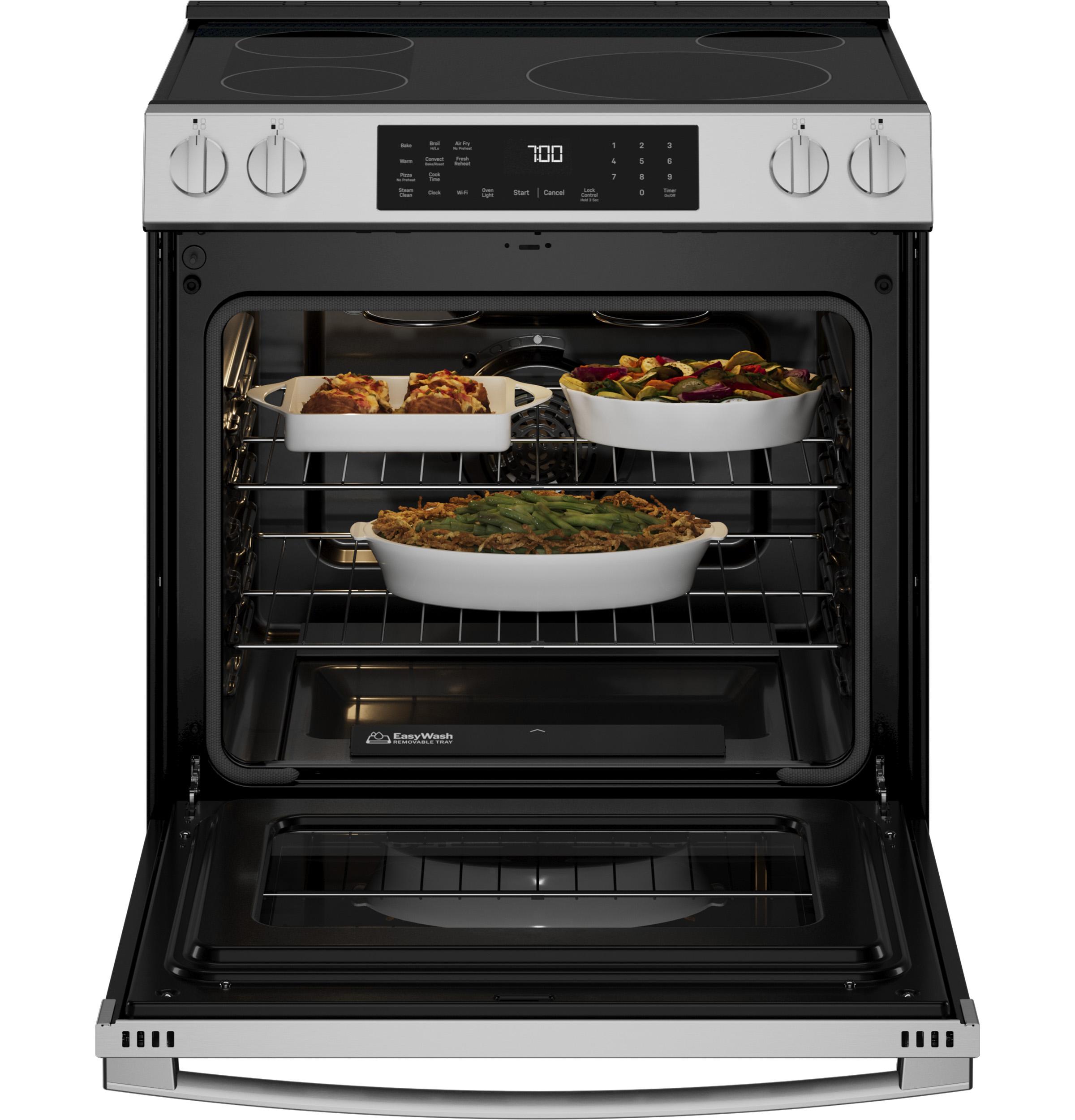 Ge Appliances PHS700AYFS Ge Profile™ Energy Star® 30" Smart Slide-In Induction And Convection Range With No Preheat Air Fry And Easywash™ Oven Tray