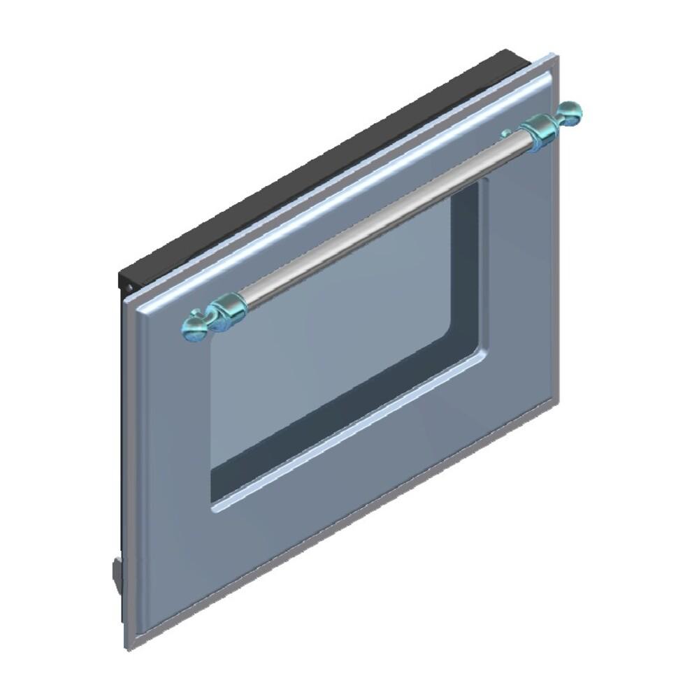 Ilve EG9622001000220 Ilve Parts Eg9622001000220 Complete Triple Glass Door Kit For 60" Range Uov 60 E3 (White, Copper Trim)