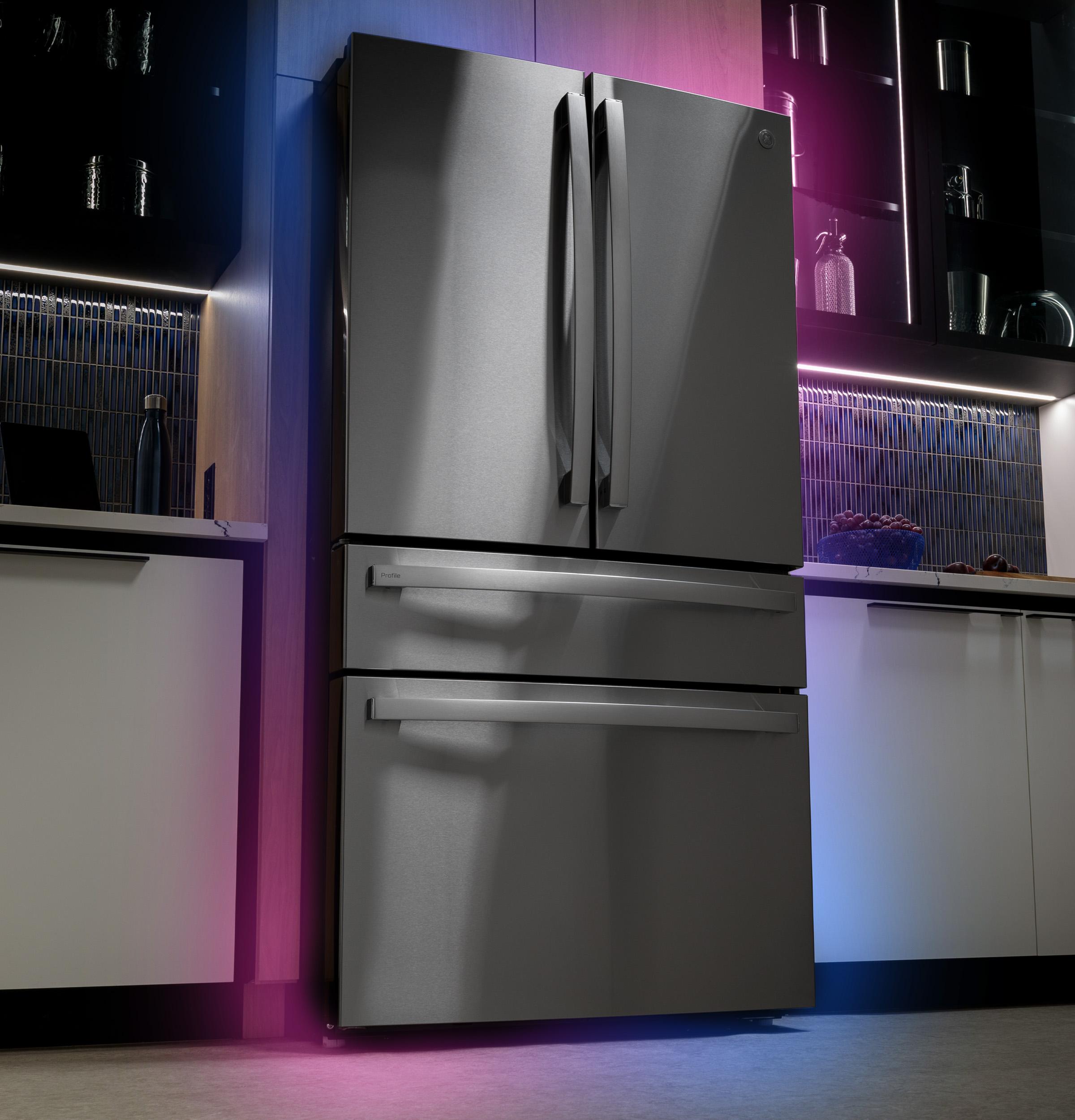 Ge Appliances PJD23BYWFS Ge Profile™ Energy Star® 23.3 Cu. Ft. Smart Counter-Depth Fingerprint Resistant 4-Door French-Door Refrigerator With Door In Door