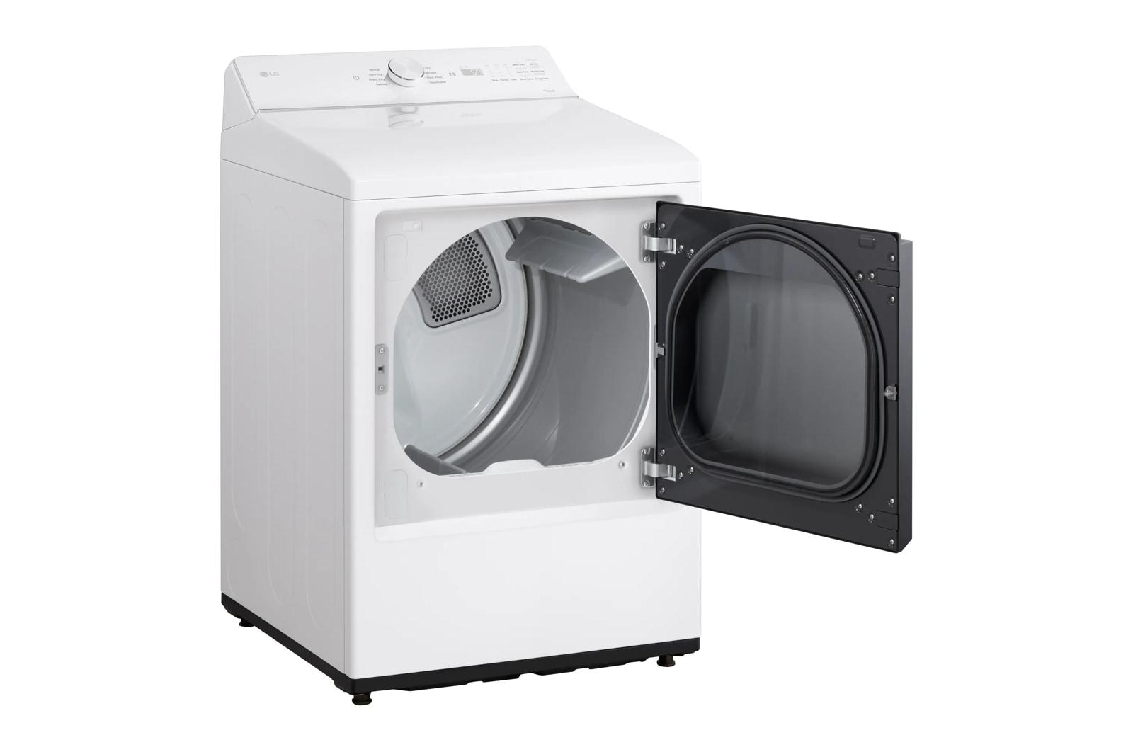 Lg DLE8200W 7.3 Cu. Ft. Ultra Large Capacity Rear Control Electric Dryer With Ai Sensing And Thinq® Smart Features