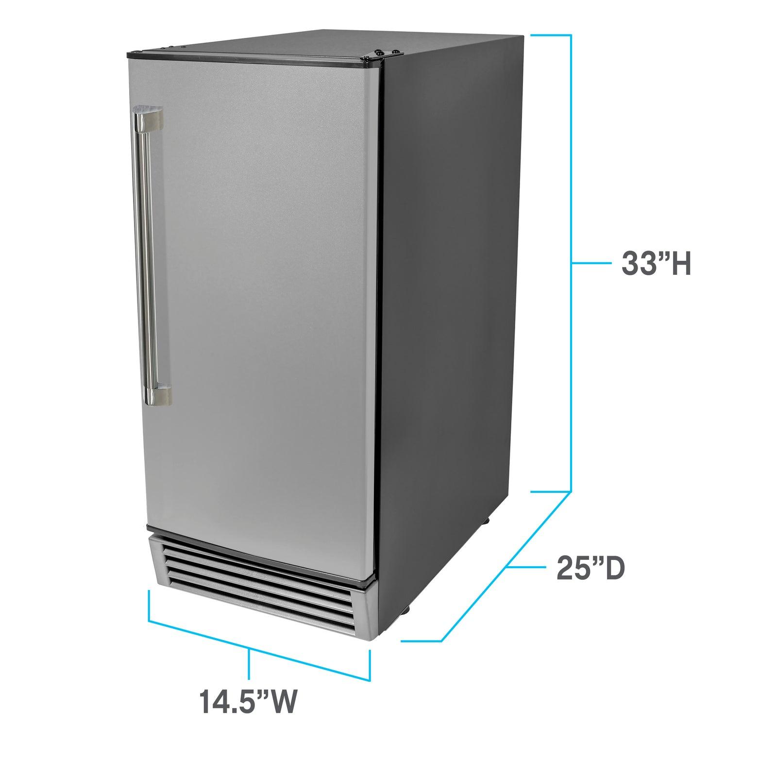 Avanti IME49U3SIS Avanti Elite Built-In Or Freestanding Ice Maker, 15
