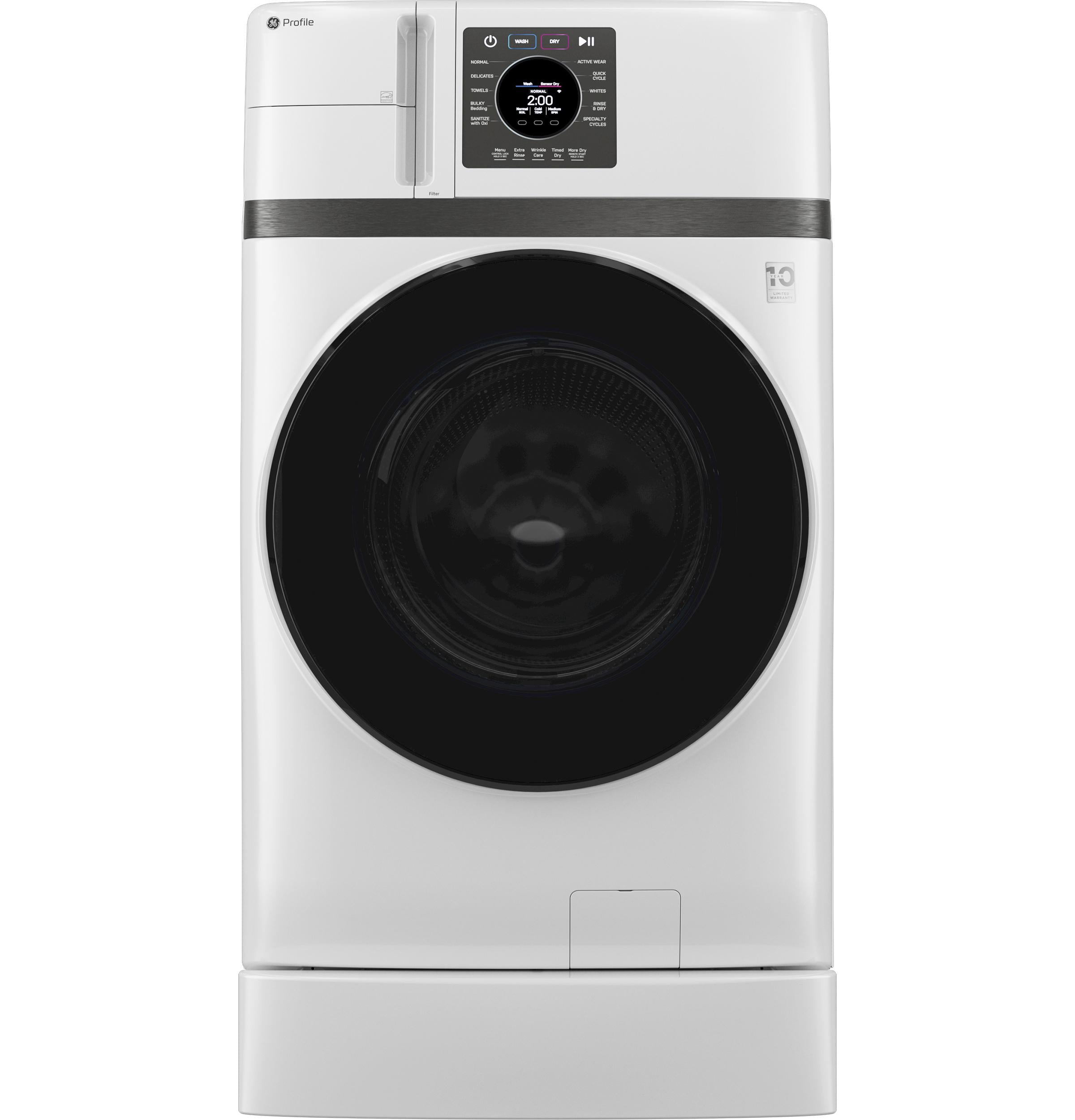 Ge Appliances PFQ83HSSWWW Ge Profile™ Energy Star® 4.6 Cu. Ft. Capacity Ultrafast Combo With Ventless Inverter Heat Pump Technology Washer/Dryer