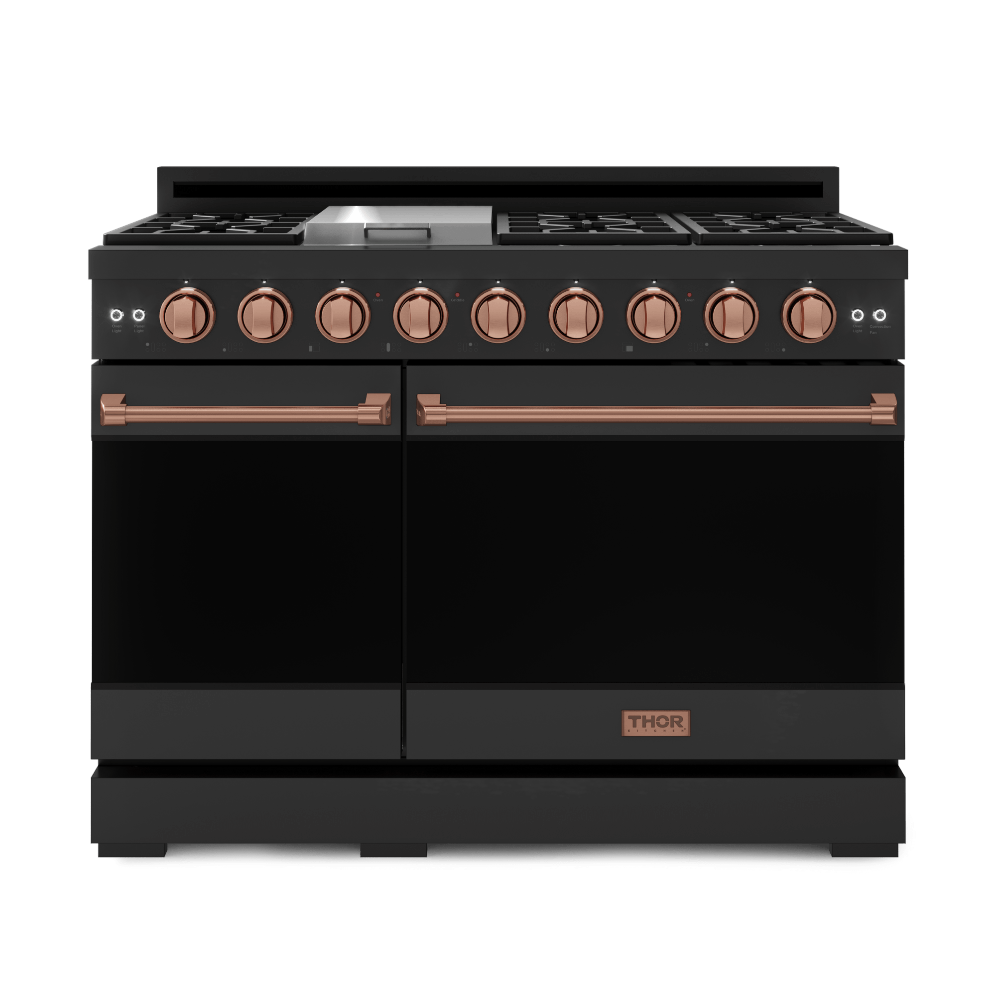 Thor Kitchen RSG48EBLPRSG 48 Inch Professional Lp Range With Pro-Style Knobs In Black/Rose Gold Gordon Ramsay Series - Rsg48Eblp-Rsg