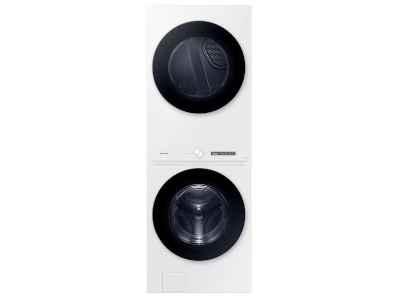 Samsung WH46DBH100GW Bespoke 4.6 Cu. Ft. Ai Laundry Hub™ Large Capacity Single Unit Washer With Steam Wash And 7.6 Cu. Ft. Gas Dryer In White