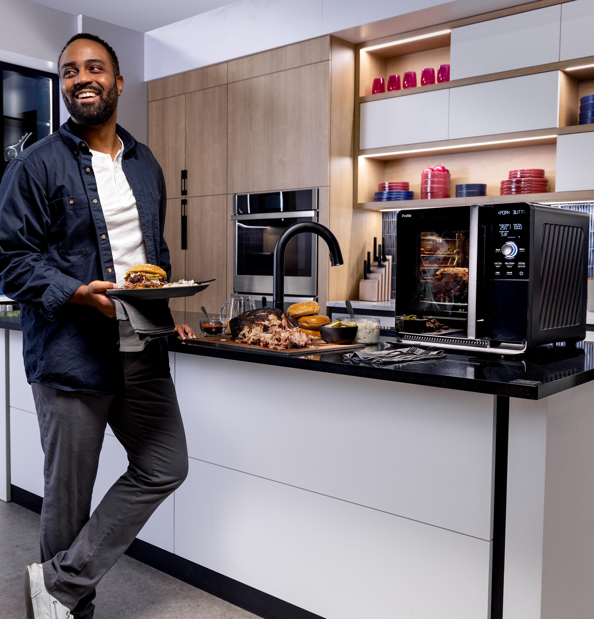 Ge Appliances P9SBAAS6VBB Ge Profile™ Smart Indoor Smoker