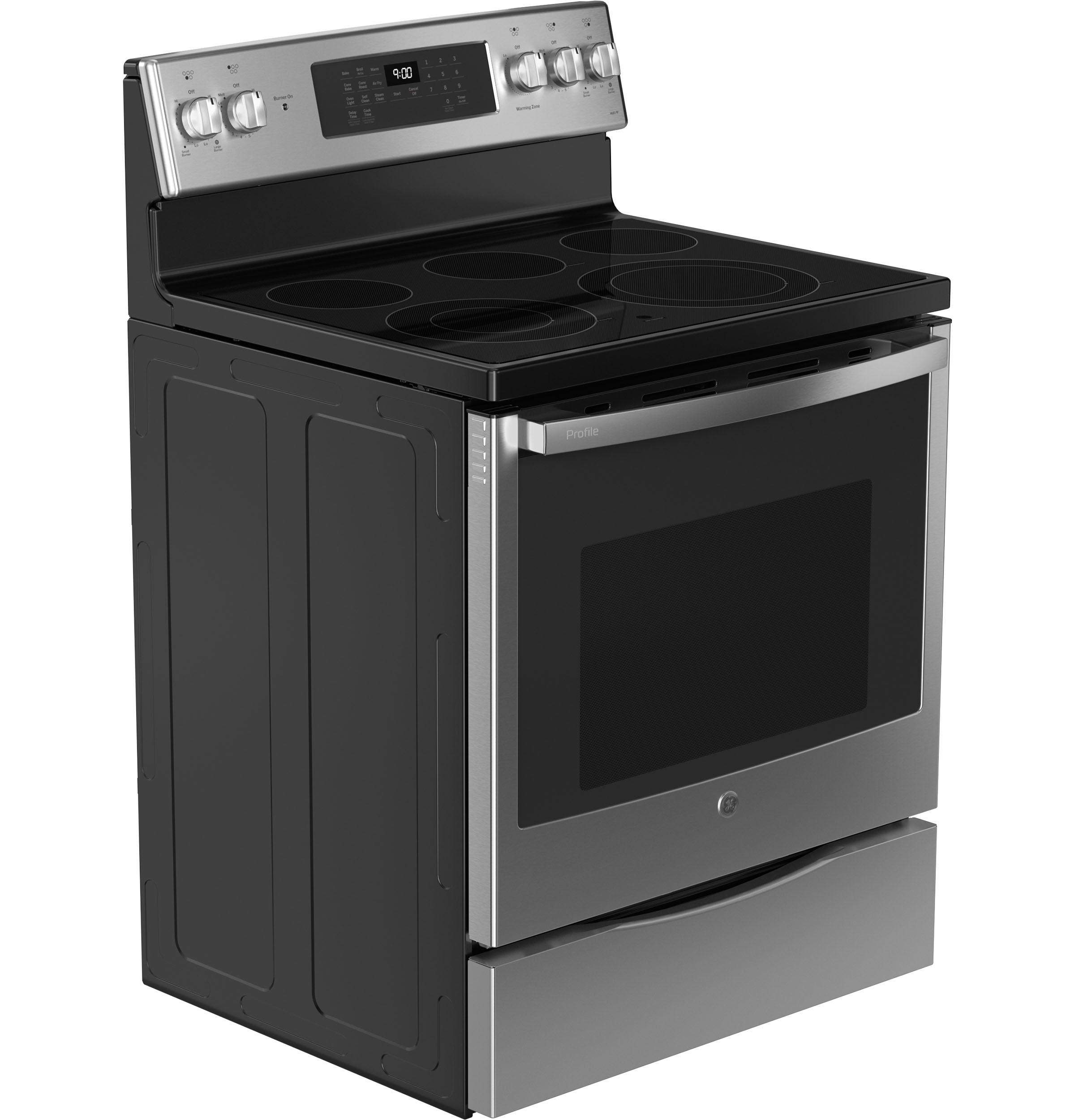 Ge Appliances PB900YVFS Ge Profile™ 30" Smart Free-Standing Electric Convection Fingerprint Resistant Range With No Preheat Air Fry