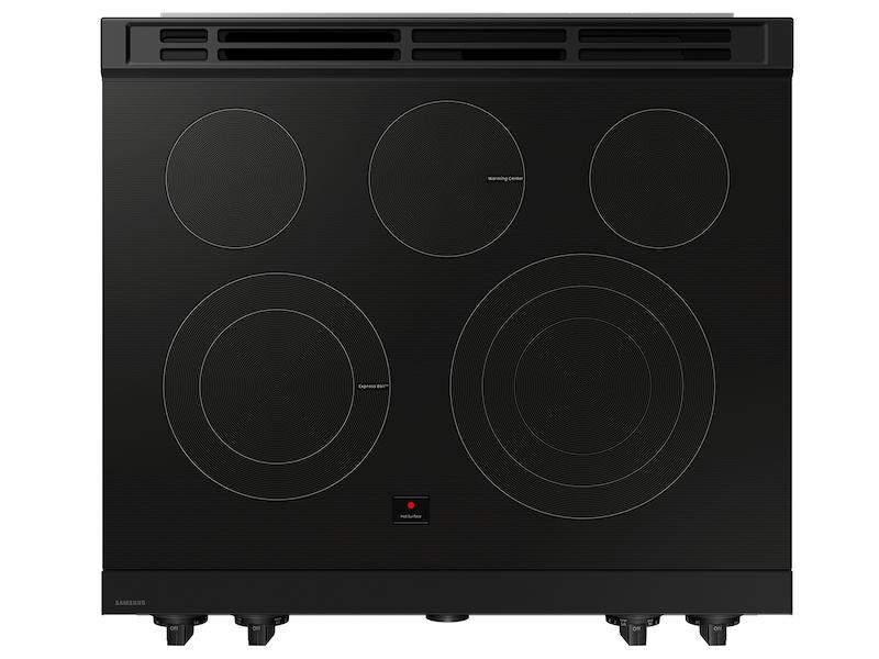 Samsung NSE6DB850212 Bespoke 6.3 Cu. Ft. Smart Slide-In Energy Star® Certified Electric Range With Air Fry In White Glass