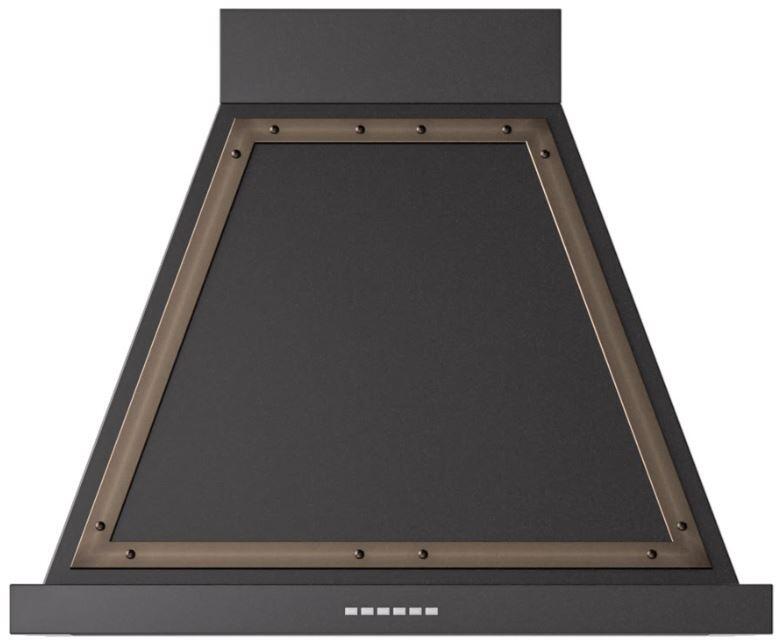 Ilve UANB30BKB Nostalgie 30 Inch Glossy Black Wall Mount Convertible Range Hood