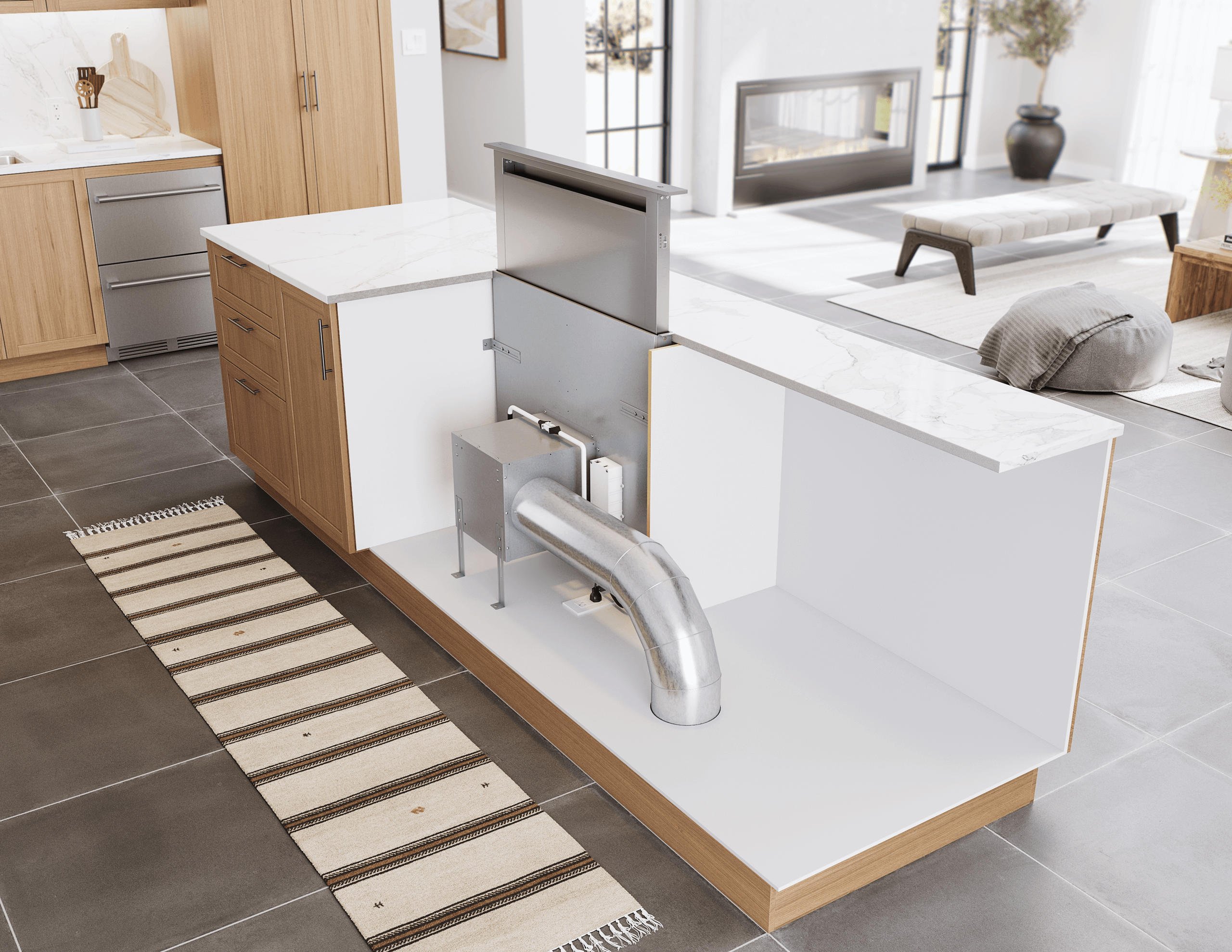 Zephyr ZTVE36AS Treviso Downdraft, 14