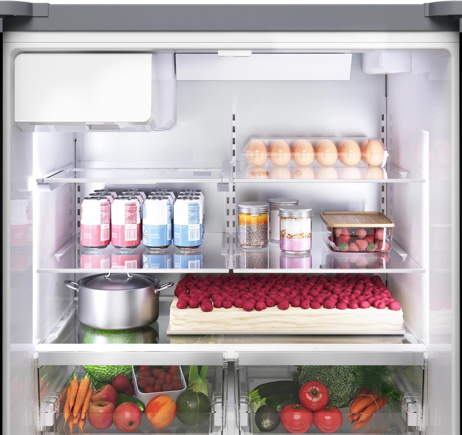 Bosch B36FD52SNB 500 Series French Door Bottom Mount Refrigerator 36