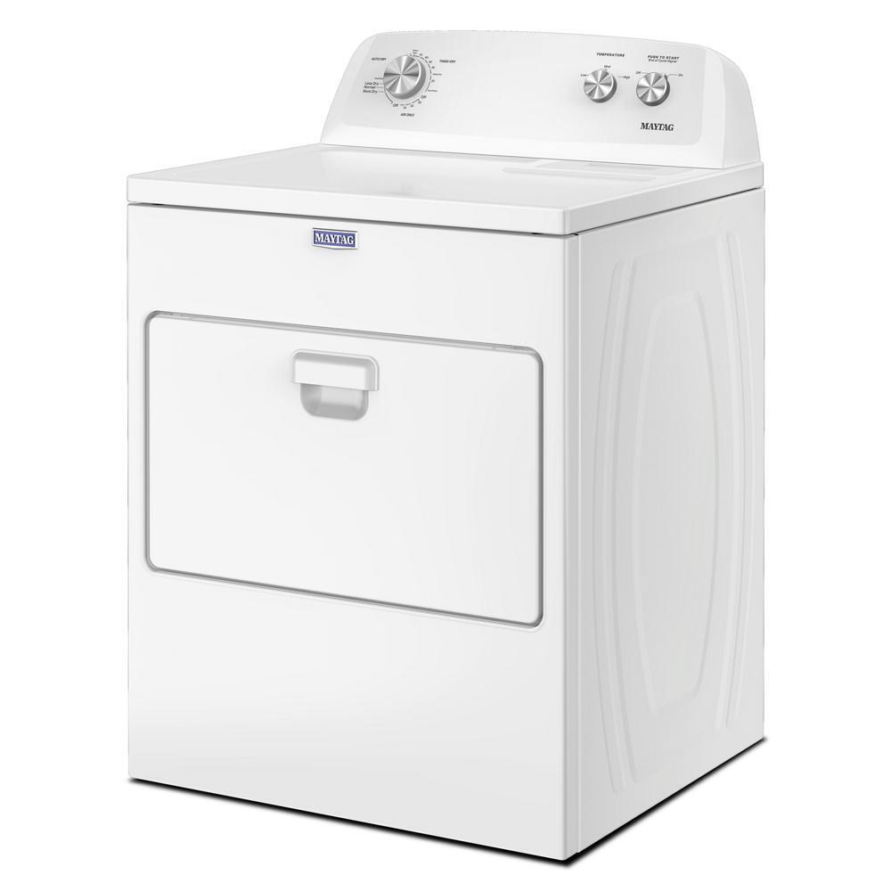 Maytag MED4005SW Top Load Electric Wrinkle Prevent Dryer - 7.0 Cu. Ft.