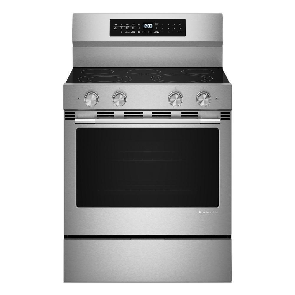 Kitchenaid KFES530SPS 5.3 Cu. Ft. Smart Freestanding Electric Range With Convection Cooking Modes