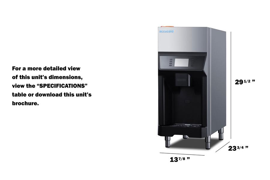 Summit AIWD220 220 Lb. Ice + Water Dispenser