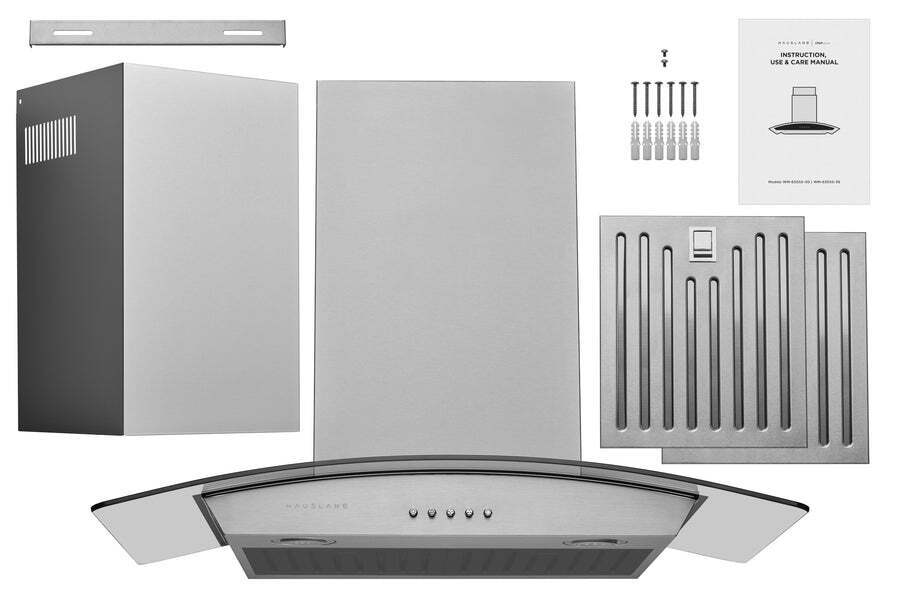 Hauslane WM630SS36 Hauslane Chef 36-In Convertible Stainless Steel Wall-Mounted Range Hood