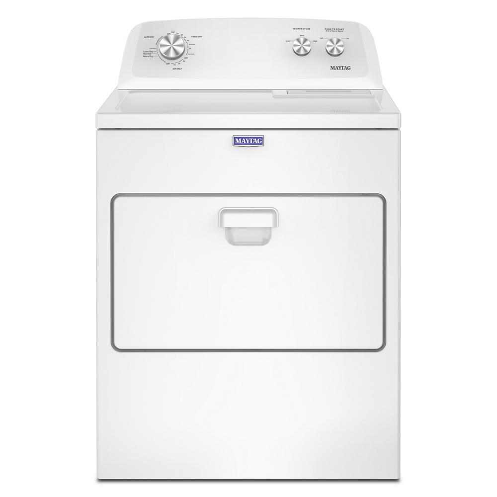 Maytag MED4005SW Top Load Electric Wrinkle Prevent Dryer - 7.0 Cu. Ft.