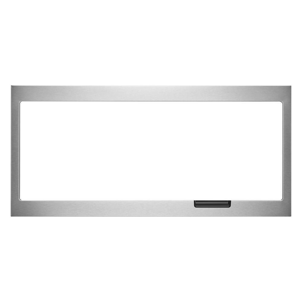 Jennair W11451314 Built-In Low Profile Microwave Slim Trim Kit With Pocket Handle, Stainless Steel