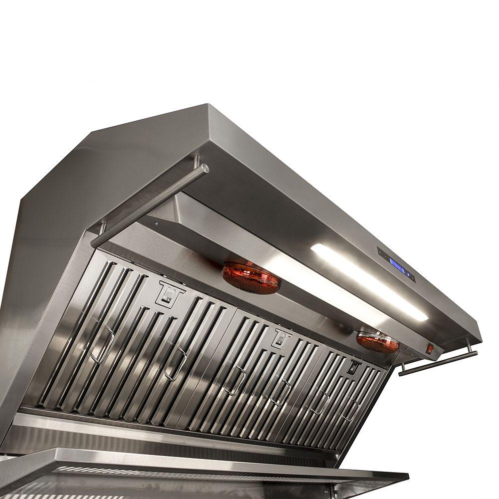 Forno FRHWM502948 Savona - 48" Wall Mount Range Hood Baffle Filter & Back Splash