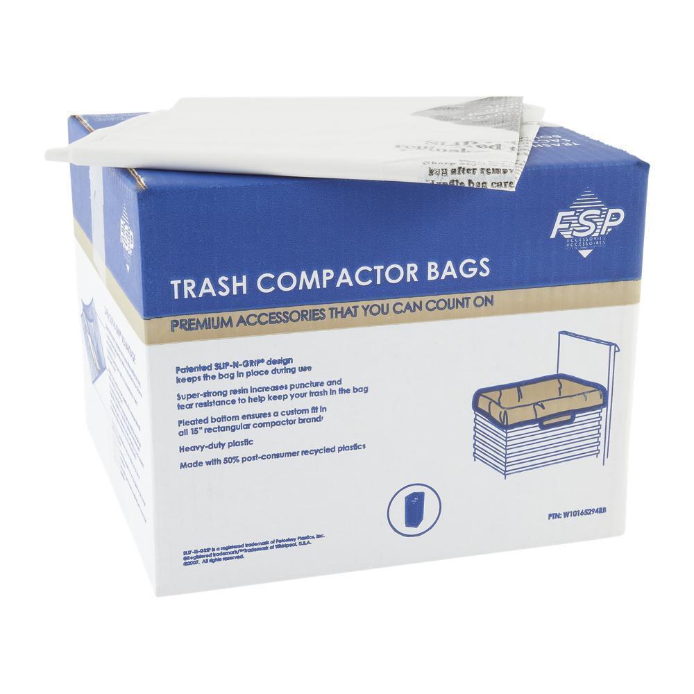 Jennair W10165294RB 60 Pack-Plastic Compactor Bags-15" Models