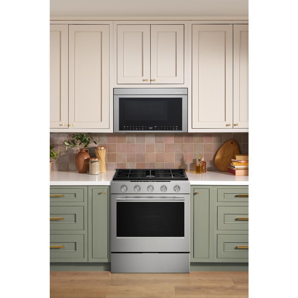 Kitchenaid KSGS530SPS 5.0 Cu. Ft. Smart Slide-In Gas Range With Convection Cooking Modes And 2-In-1 Burner