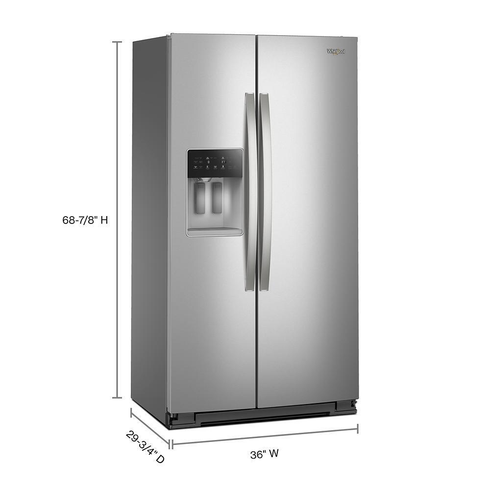 Whirlpool WRSC6536RZ 36-Inch Wide Side-By-Side Refrigerator - 21 Cu. Ft.