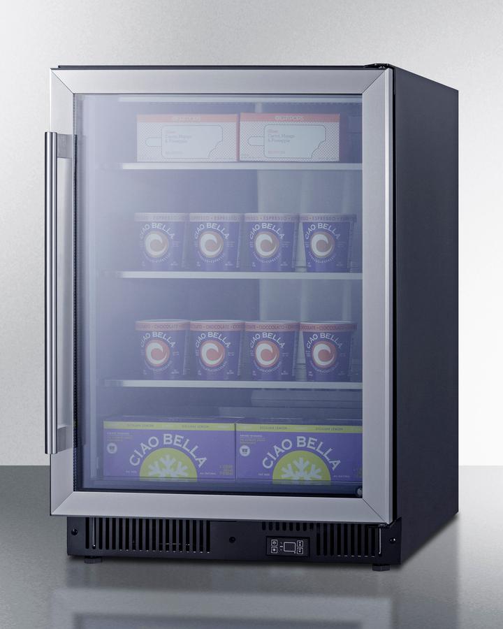 Summit SCF475 24" Wide Commercial Display Freezer
