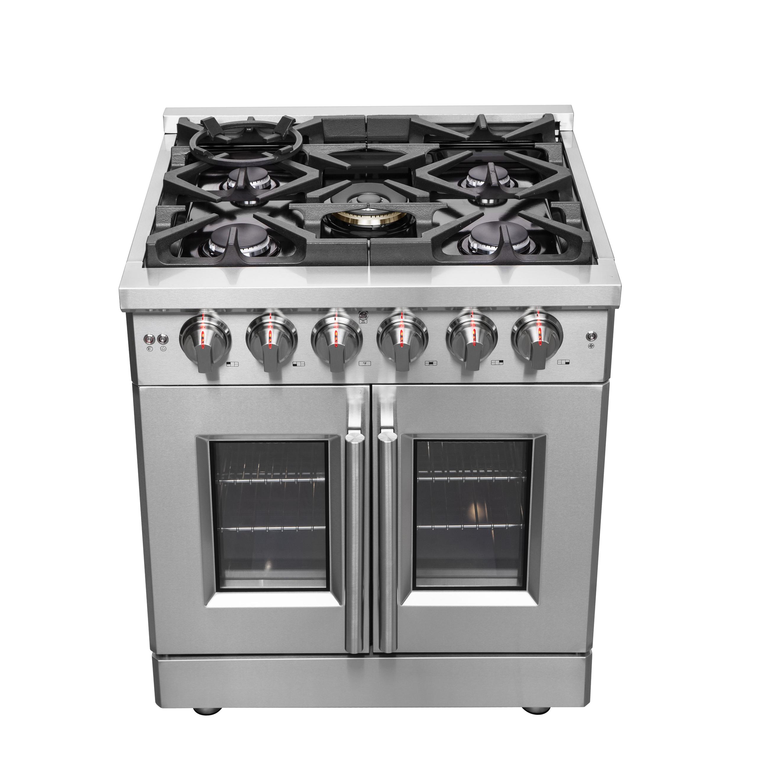 Forno FFSGS643930 Forno Massimo 30" Freestanding French Door Gas Convection Range