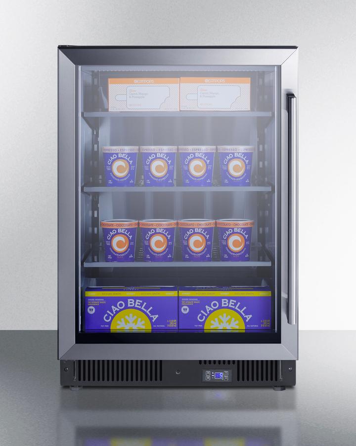 Summit SCF475LHD 24" Wide Commercial Display Freezer