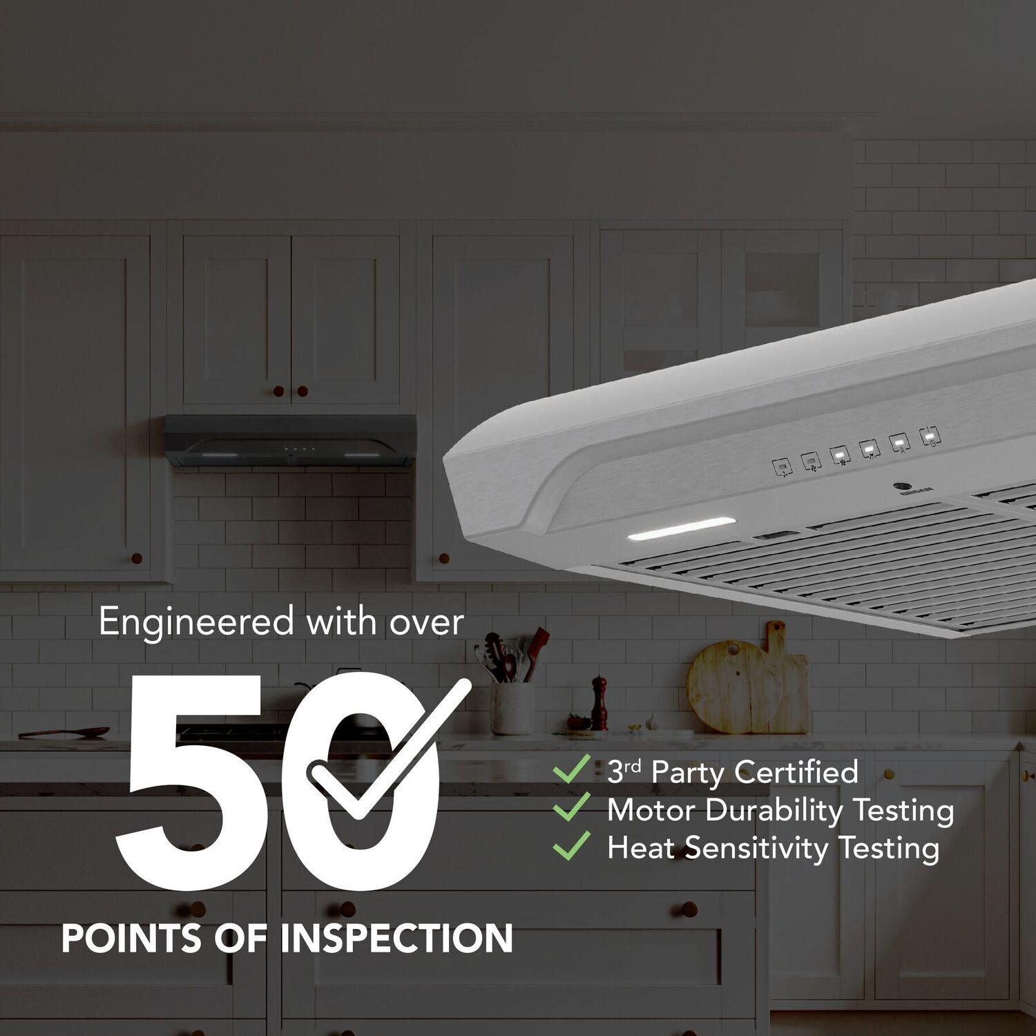 Broan ALT3304SS Alta 30-Inch 490 Max Blower Cfm 1.1 Sones Stainless Steel Range Hood