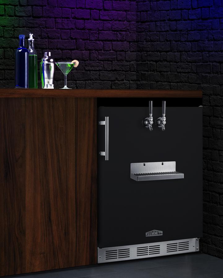 Summit SBC58BFRTPCFADA 24" Wide Front Tap Built-In Cold Brew Coffee Kegerator, Ada-Compliant