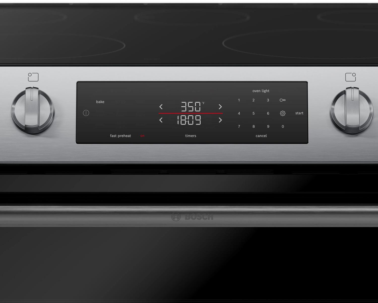 Bosch HEF1050MU 100 Series Electric Freestanding Range 30