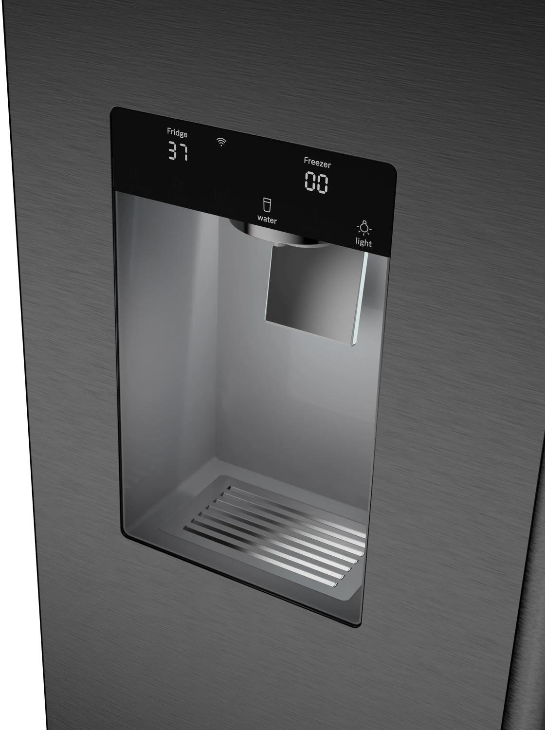 Bosch B36CD52SNB 500 Series French Door Bottom Mount Refrigerator 36" Black Stainless Steel, Total No Frost