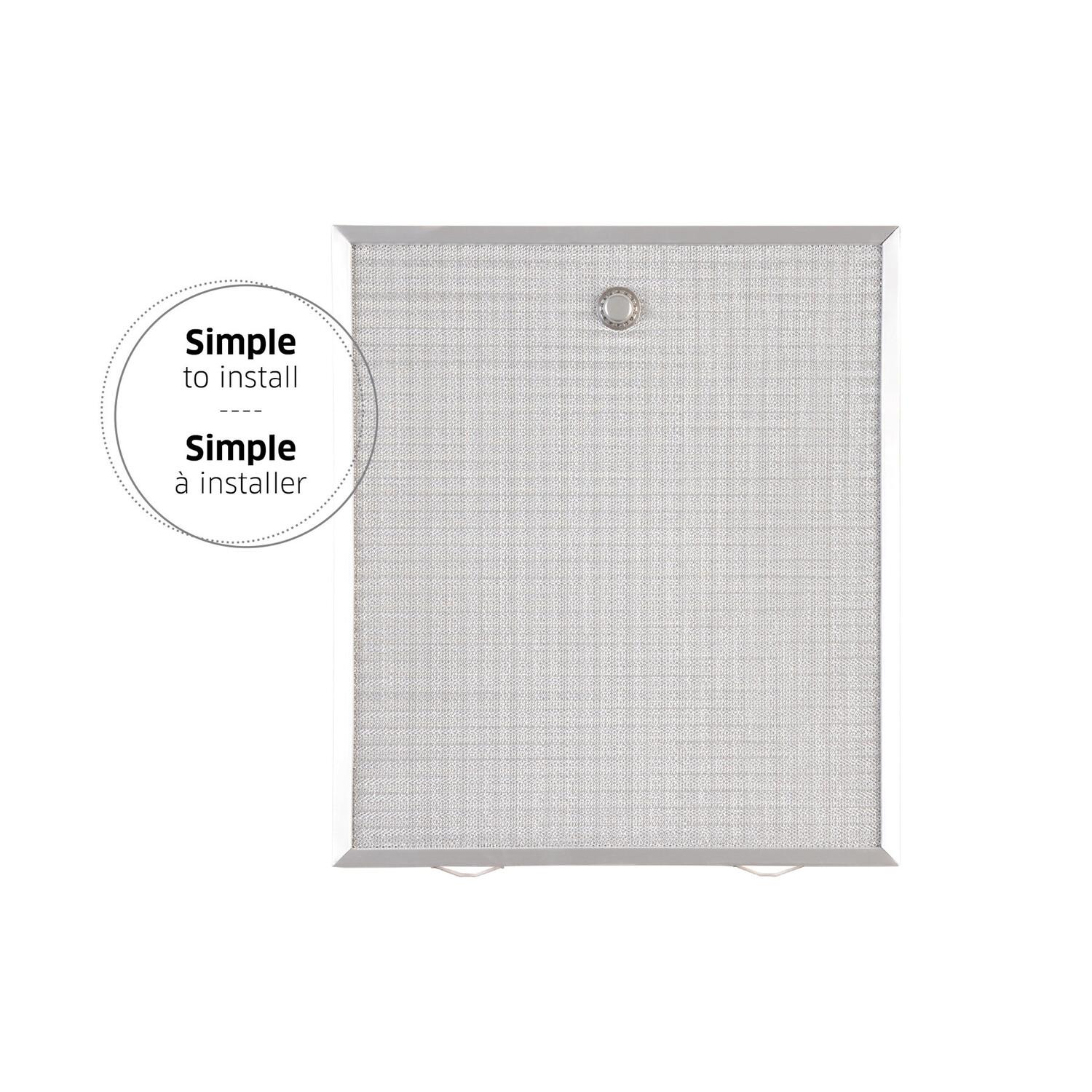 Broan HPFAMM30 Broan-Nutone® Genuine Replacement Aluminum Filter For Range Hoods, 15-3/4" X 13-7/8", Fits Select Models, (2-Pack)