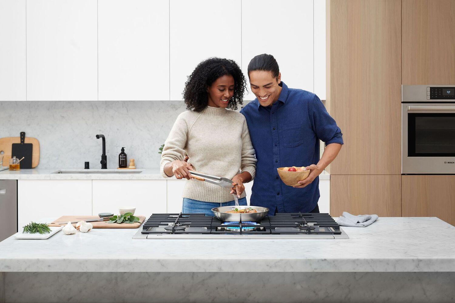 Bosch NGM8659UC 800 Series Gas Cooktop 36" Stainless Steel Ngm8659Uc