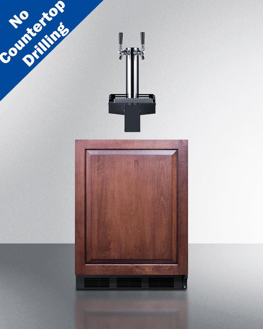 Summit SBC58BLIFFLTWCFADA 24" Wide Built-In Floating Tap Cold Brew Kegerator, Ada-Compliant