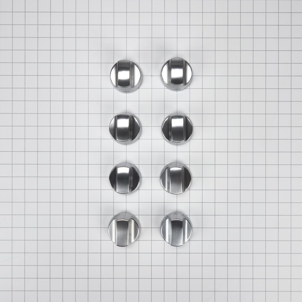 Jennair W10231704 Cooktop Burner Control Knob Kit, Stainless Steel