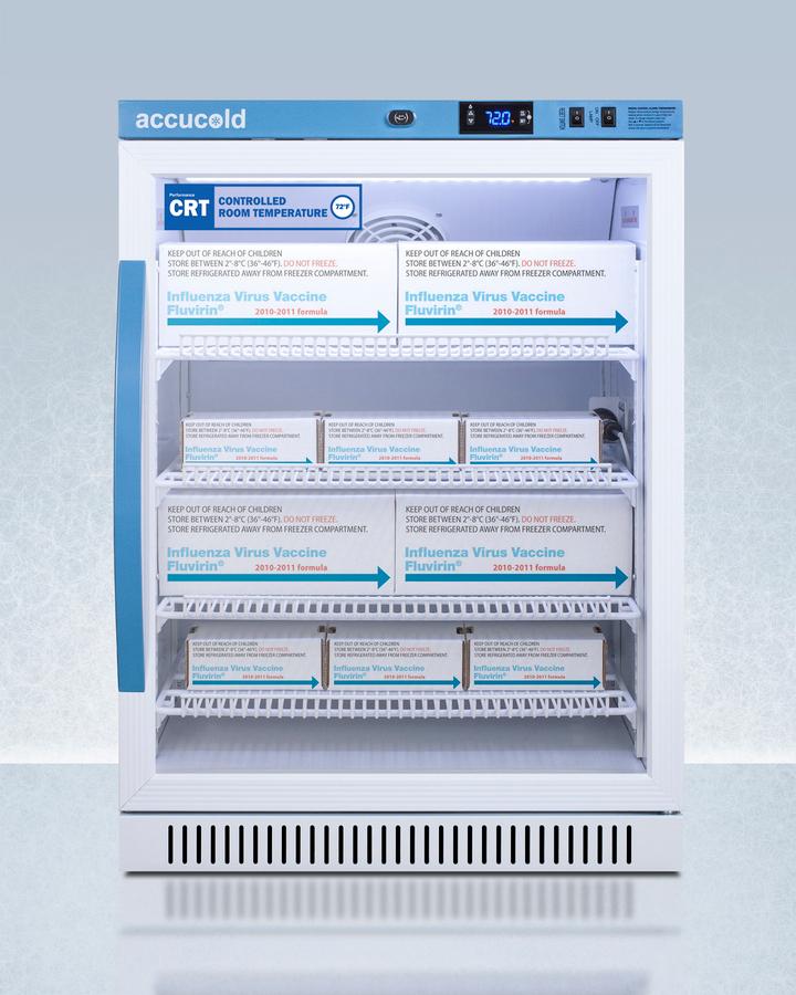 Summit ARG6PVCRT 6 Cu.Ft. Ada Height Upright Controlled Room Temperature Cabinet