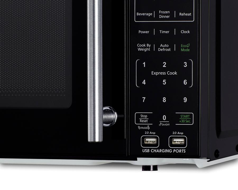 Summit SM903BSA1 Compact Microwave With Usb Ports And Allocator